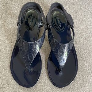 Calvin Klein jelly sandals, size 8